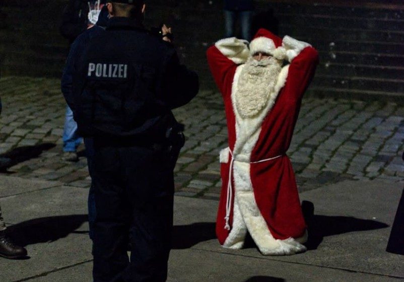 Montagsdemo in Stralsund am 20.12.2021