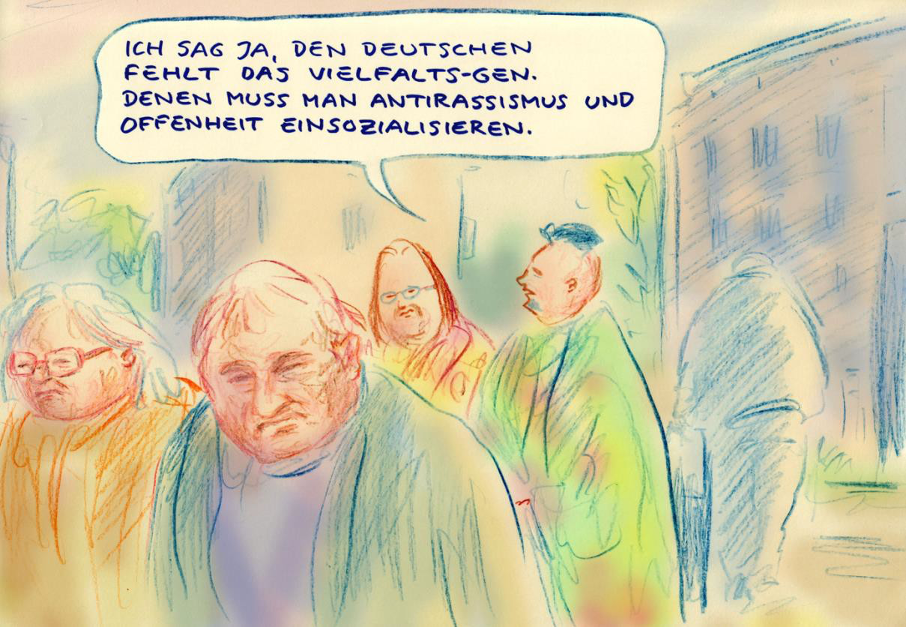Deutschland von rechts und links – eine Rezension und eine Groteske