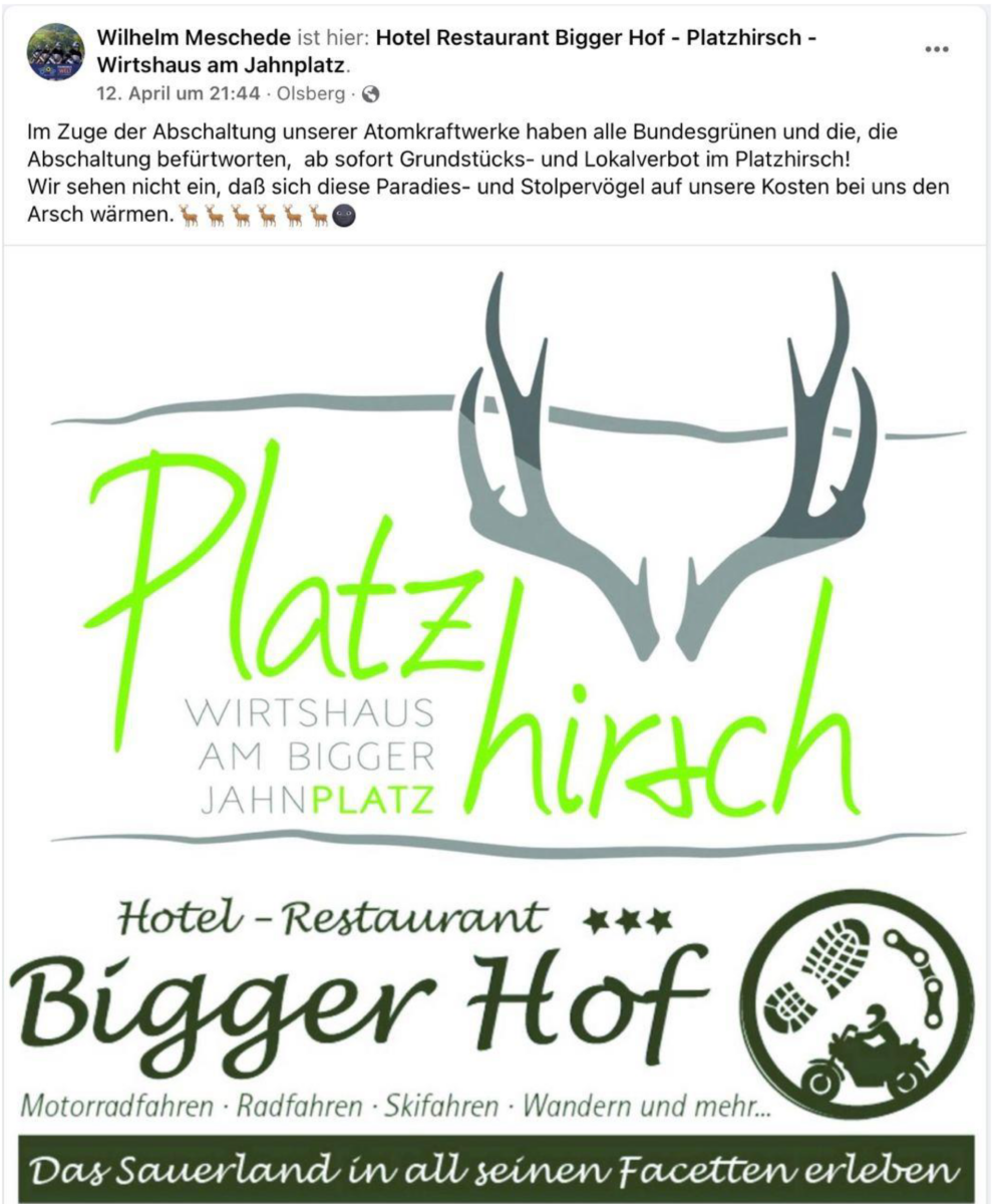 Liebe Grüne (hinter den Ohren)